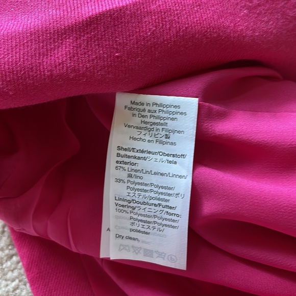 J.Crew Hot Pink Dress With Contrast Stitch Size 8 - Picture 9 of 9